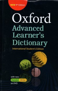 Image of Oxford advanced learner's dictionary of current English