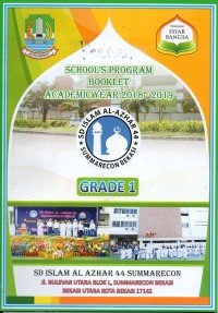Image of School's program booklet academic year 2018-2019: grade 1