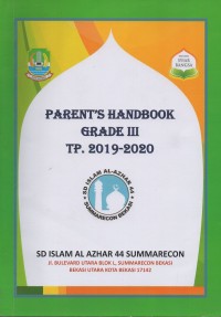Image of Parent's handbook grade III tp. 2019-2020