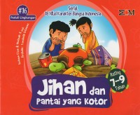 Image of Jihan dan pantai yang kotor