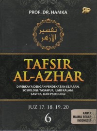 Image of Tafsir Al Azhar Jilid 6: diperkaya dengan pendekatan sejarah, sosiologi, tasawuf, ilmu kalam, sastra dan psikologi